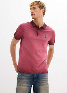 Polo de piqué con efecto desgastado