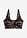 Bralette acolchado Feel Comfort Seamless - estampado leo negro/marrón oscuro/piedra - bonprix