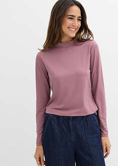 Camiseta de manga larga con cuello alto y poliamida reciclada