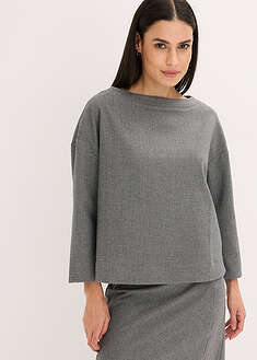 Túnica con diseño en espiga de tejido firme