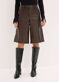 Bermudas de piel sintética