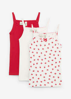 Top de canalé suave con lazo de satén (3 unidades)