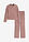 Pijama holgado de punto suave de canalé - Marrón mate - bonprix