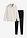 Pijama tipo sudadera con leggings - natural jaspeado-negro - bonprix
