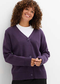 Chaqueta de punto fino Milano de canalé