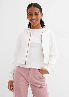 Chaqueta de chándal con capucha de algodón orgánico