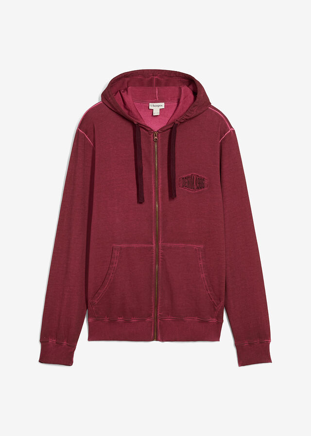 Sudadera con capucha con efecto desgastado