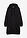 Vestido tipo sudadera de mezcla de algodón - Negro - bonprix