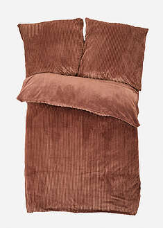 Ropa de cama reversible con tacto de cachemira con aspecto de pana
