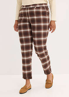 Pantalón de cuadros con dobladillos