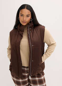 Chaleco acolchado con brillo ligero