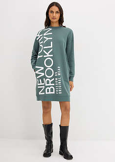 Vestido holgado tipo sudadera en suave mezcla de algodón
