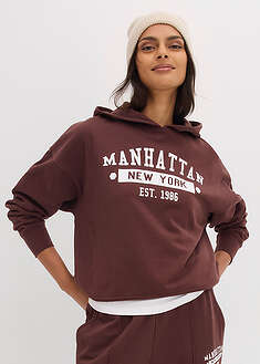 Sudadera holgada de algodón puro con capucha