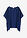 Túnica con lentejuelas - Azul oxford - bonprix