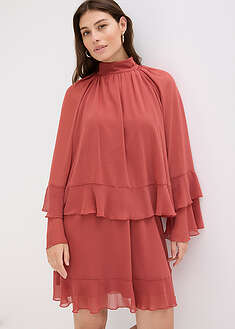 Vestido de gasa con volantes