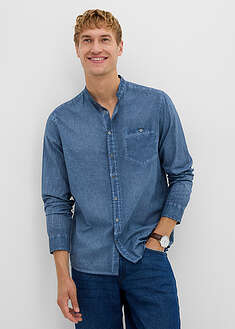 Camisa de manga larga con efecto lavado