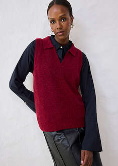 Jersey sin mangas de lana de alpaca