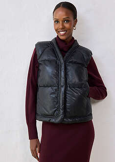 Chaleco acolchado de napa de cordero