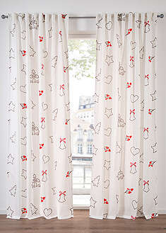 Cortina con diseño navideño (1 unidad)