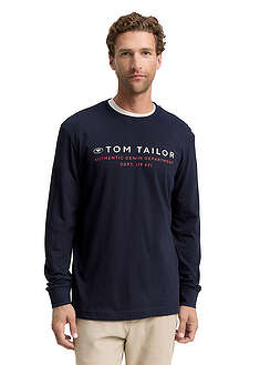 TOM TAILOR Camiseta De Manga Larga - Blue/azul - (Segunda Mano