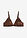Sujetador triangular de material brillante - Negro-cobre metalizado - bonprix
