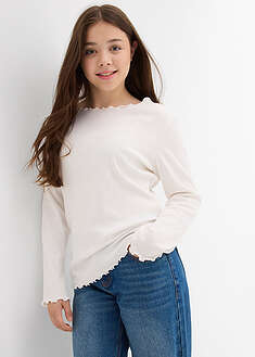 Camiseta de algodón orgánico puro con manga larga