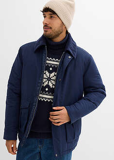 Chaqueta guateada de invierno con cuello de pana