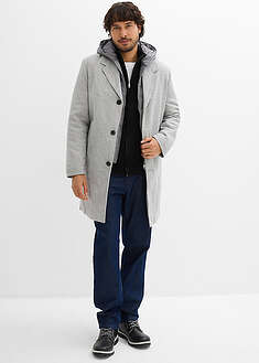 Abrigo tipo americana 2 en 1 con inserto desmontable de capucha