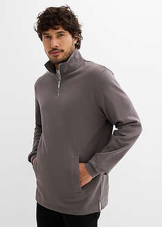 Sudadera con prácticos bolsillos, bajo recto, de algodón orgánico puro