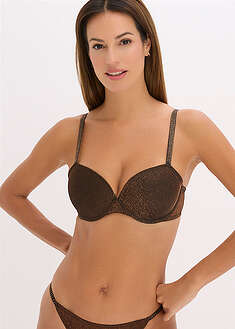 Sujetador de material brillante