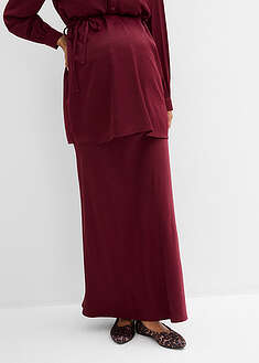 Falda premamá de satén