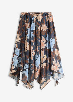 falda-midi-de-gasa-con-dobladillo-asimetrico