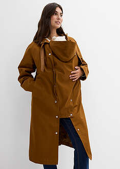 Abrigo premamá impermeable 6 en 1 con inserto de porteo y chaleco interior desmontable