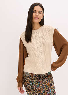 Jersey sin mangas con contenido de algodón