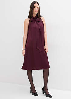 Vestido midi de satén de mezcla de viscosa