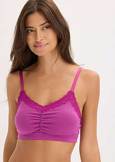 Bustier de algodón orgánico y encaje