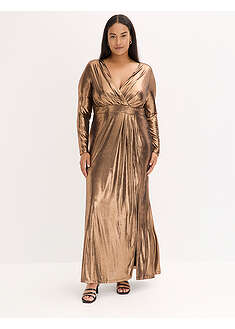 Vestido de noche de punto fino con brillo