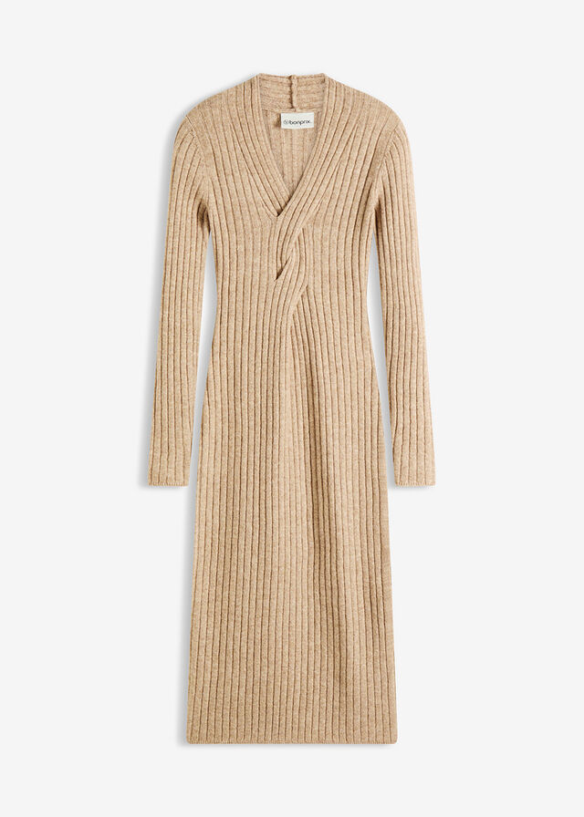 Vestido de punto con contenido de lana