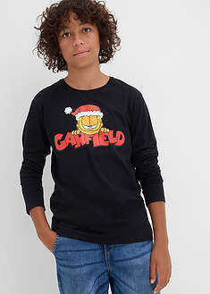 Camiseta de manga larga de Garfield de algodón puro con motivo navideño