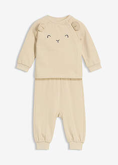 Sudadera y pantalón suaves de algodón orgánico (2 piezas)