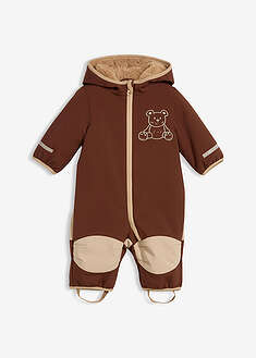 Mono de tejido softshell con forro polar y capucha