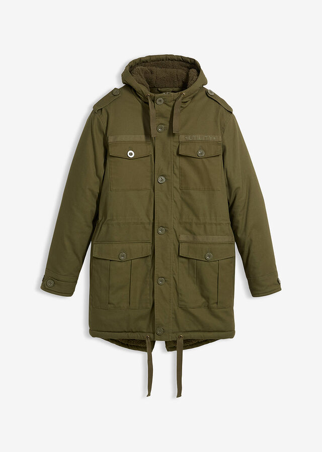 Parka de invierno con forro polar