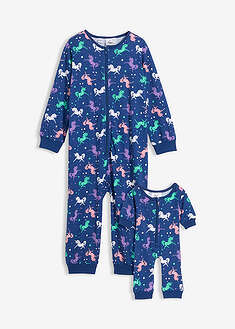 Mono de pijama de niña + mono de muñeca (2 piezas)