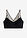 Bralette Feel Comfort con corte láser - Negro-blanco lana - bonprix