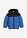 Chaqueta acolchada de invierno con forro cálido, impermeable - Azul-negro - bonprix