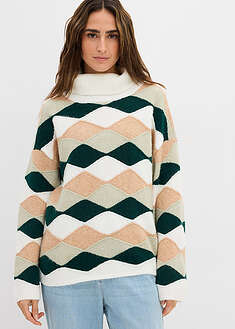 Jersey de cuello alto con patrón