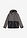 Chaqueta guateada de invierno con capucha y diseño en color block - Gris jaspeado-negro - bonprix