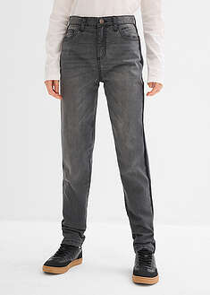 Vaqueros térmicos con forro de punto y talle medio