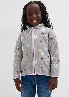 Cómoda chaqueta polar con detalles en contraste