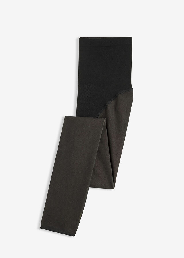 Leggings térmicos de 50 den con aspecto transparente, control de abdomen y efecto push-up